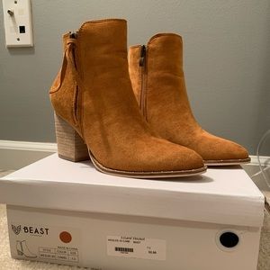 Camel colored Fall Bootie-Size 7.5